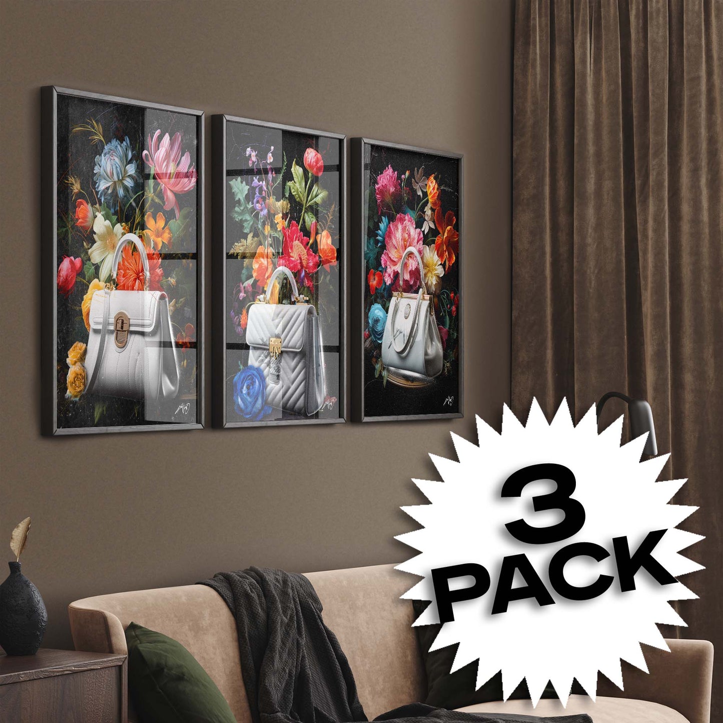 Kali Nuevo - En flot buket blomser, flower bouquet, blomster plakat vintage, Beautiful flower poster.