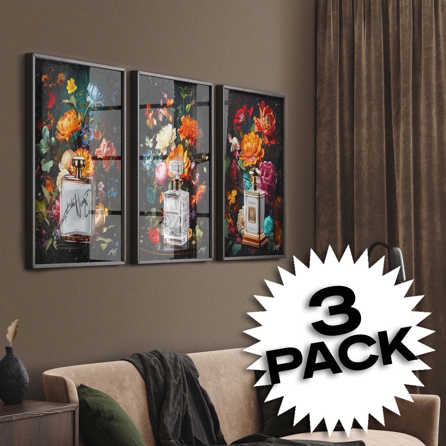 Kali Nuevo - En flot buket blomser, flower bouquet, blomster plakat vintage, Beautiful flower poster.