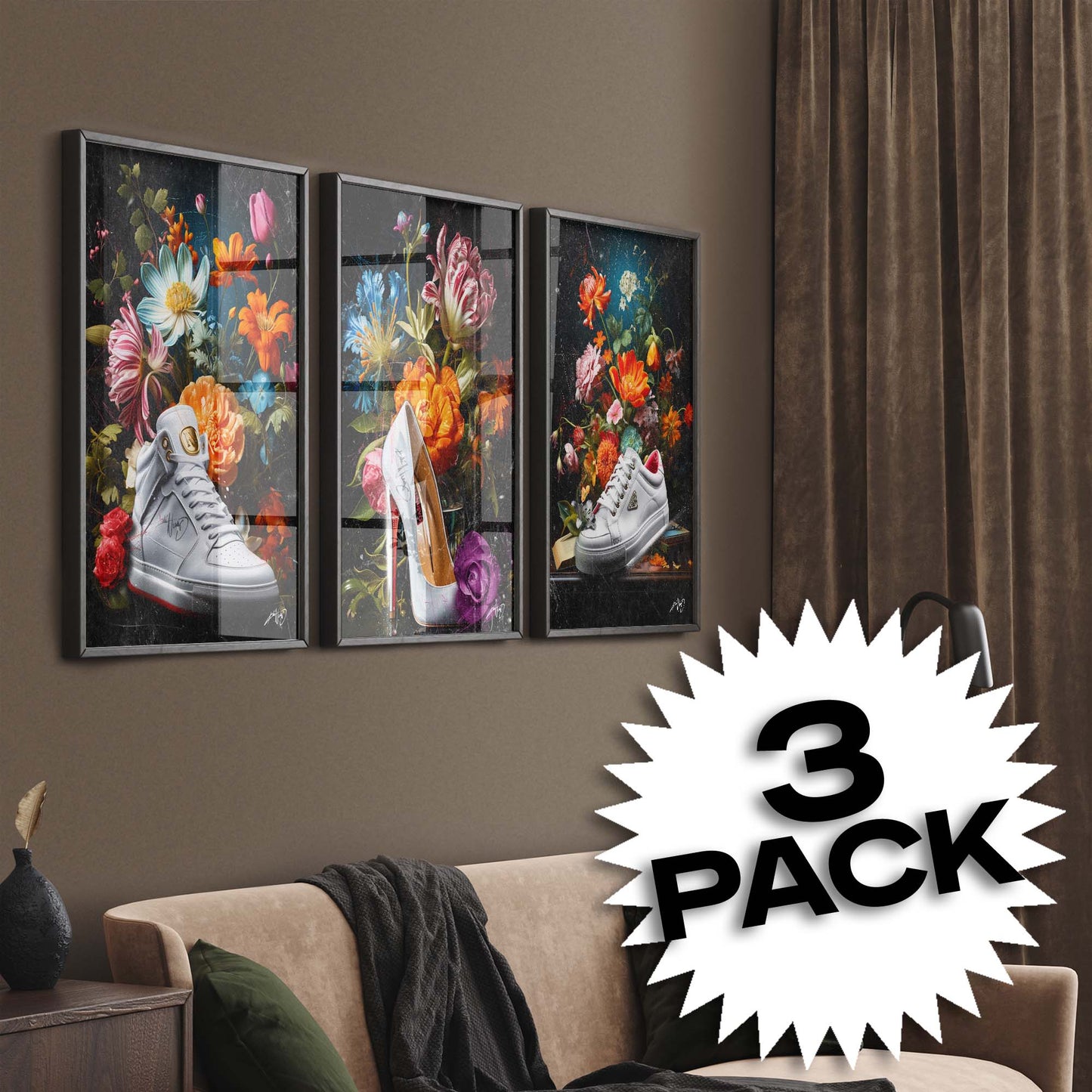 Kali Nuevo - En flot buket blomser, flower bouquet, blomster plakat vintage, Beautiful flower poster.