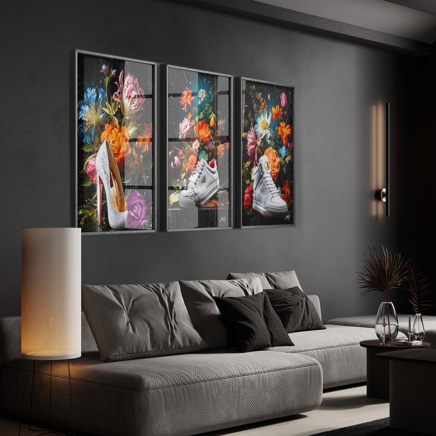 Kali Nuevo - En flot buket blomser, flower bouquet, blomster plakat vintage, Beautiful flower poster.