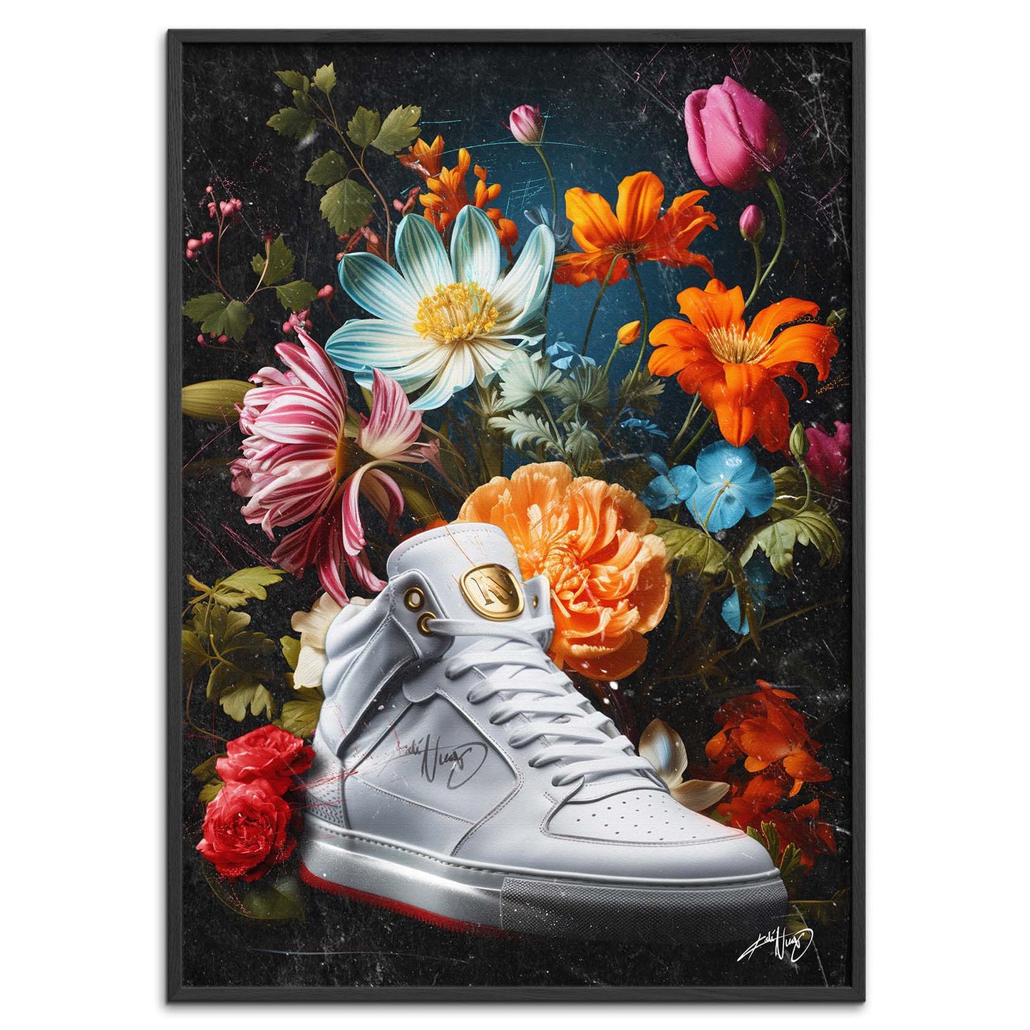 Kali Nuevo - En flot buket blomser, flower bouquet, blomster plakat vintage, Beautiful flower poster.