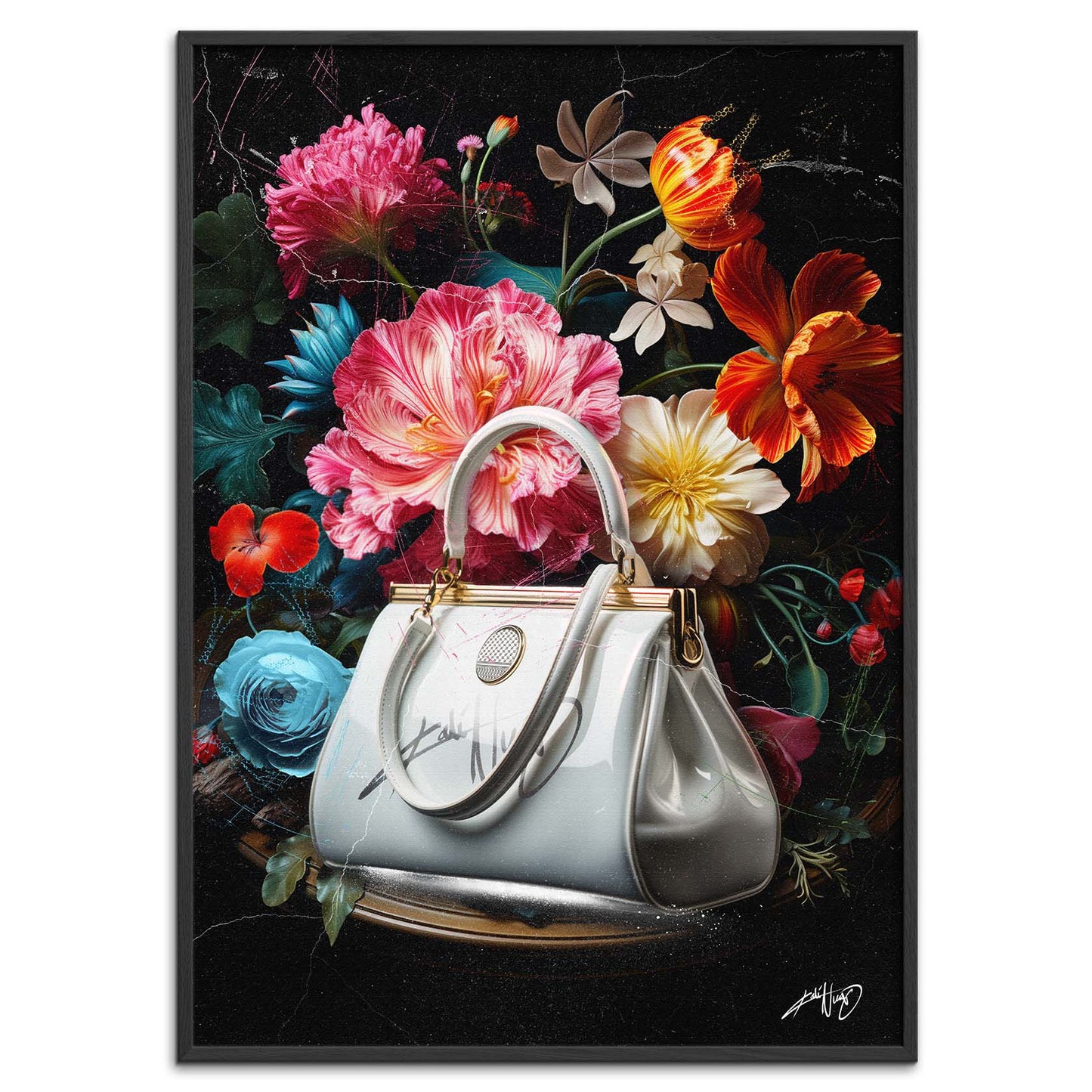 Kali Nuevo - En flot buket blomser, flower bouquet, blomster plakat vintage, Beautiful flower poster.