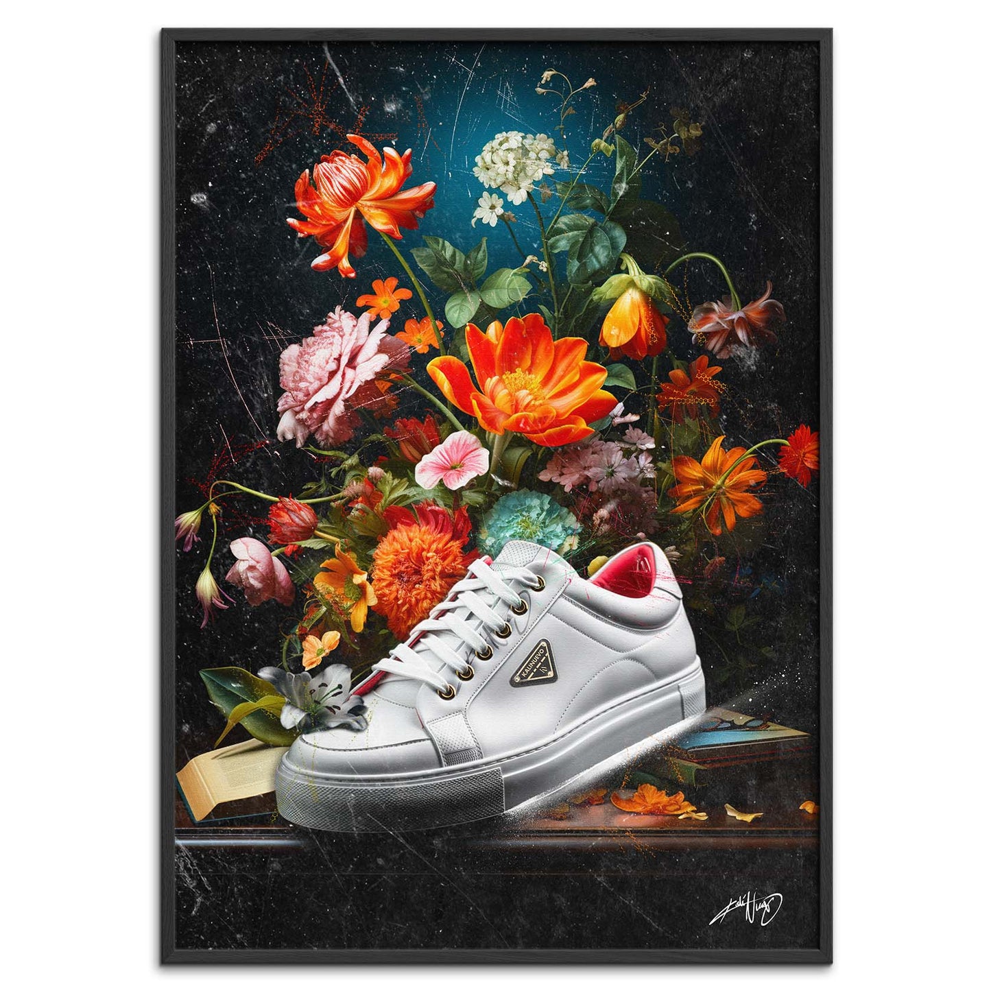 Kali Nuevo - En flot buket blomser, flower bouquet, blomster plakat vintage, Beautiful flower poster.