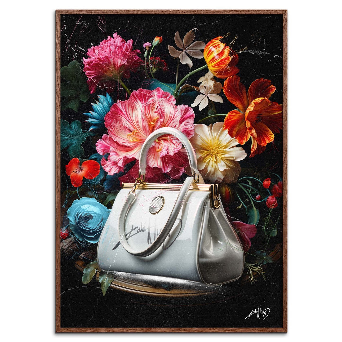 Kali Nuevo - En flot buket blomser, flower bouquet, blomster plakat vintage, Beautiful flower poster.
