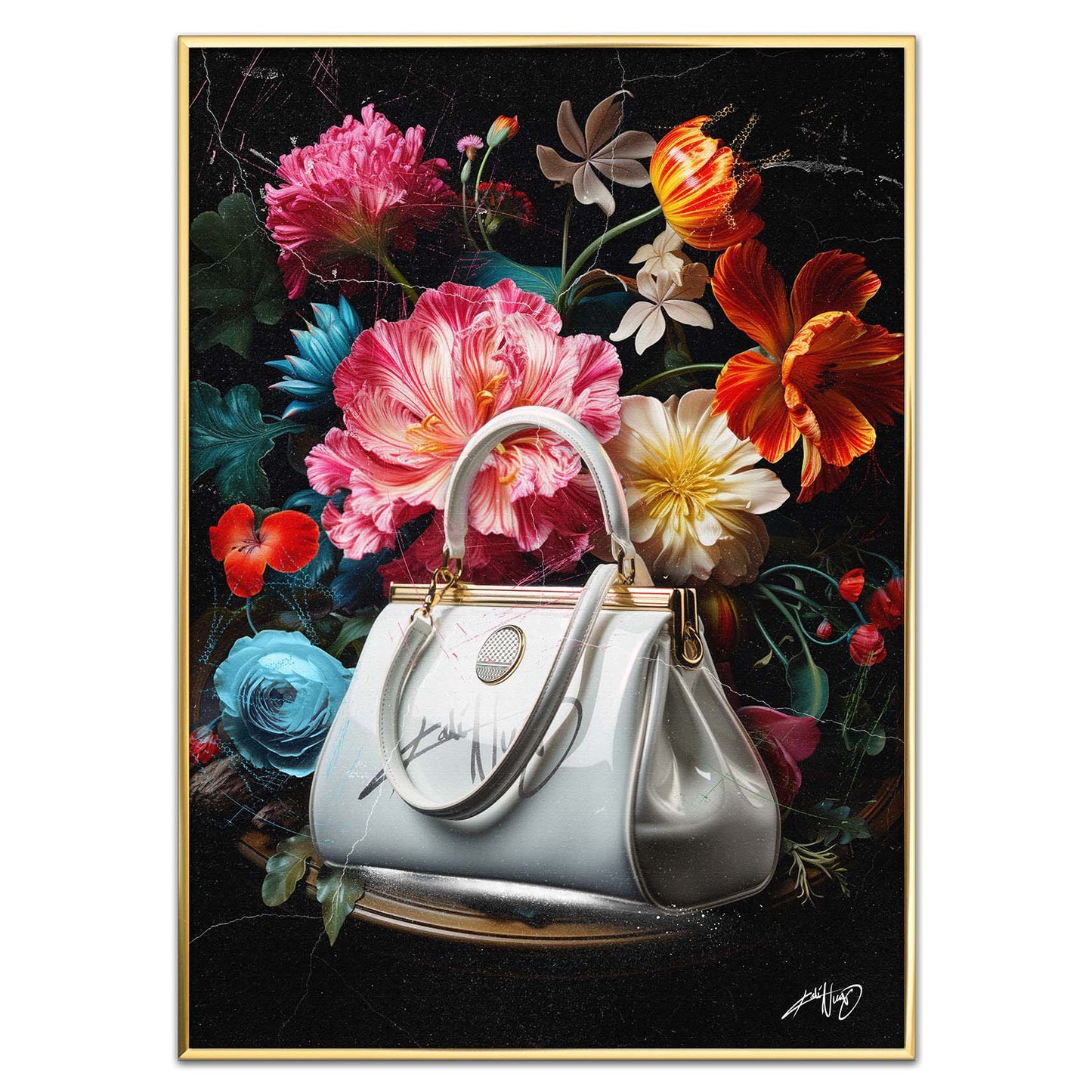 Kali Nuevo - En flot buket blomser, flower bouquet, blomster plakat vintage, Beautiful flower poster.