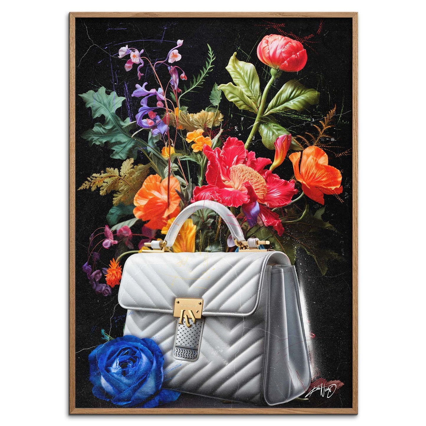 Kali Nuevo - En flot buket blomser, flower bouquet, blomster plakat vintage, Beautiful flower poster.