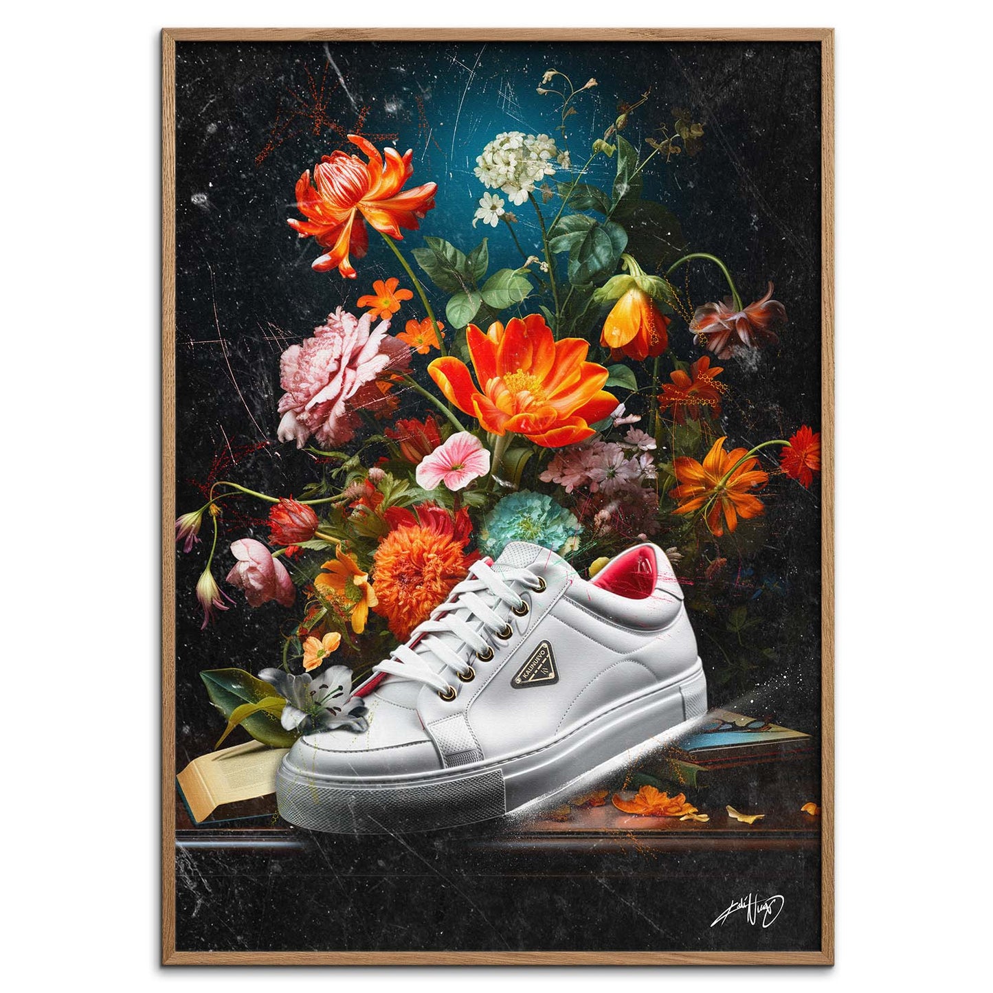 Kali Nuevo - En flot buket blomser, flower bouquet, blomster plakat vintage, Beautiful flower poster.