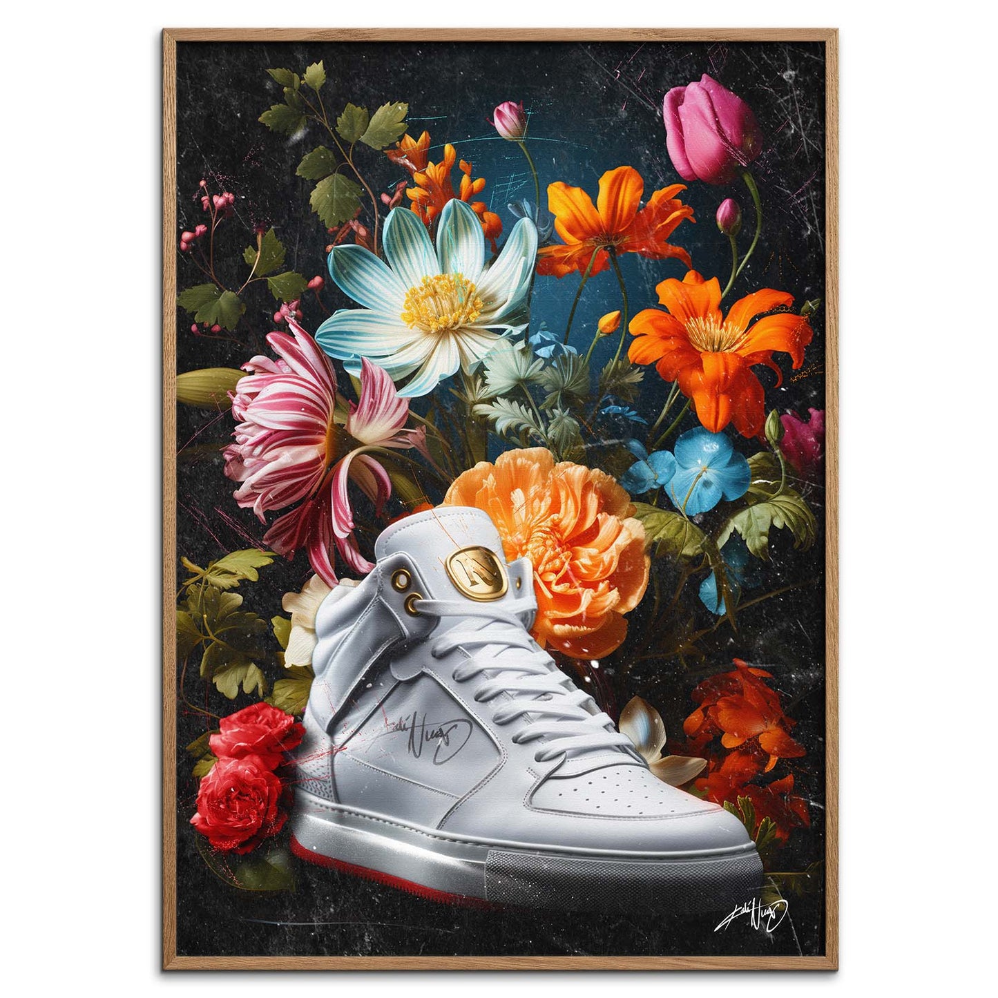 Kali Nuevo - En flot buket blomser, flower bouquet, blomster plakat vintage, Beautiful flower poster.