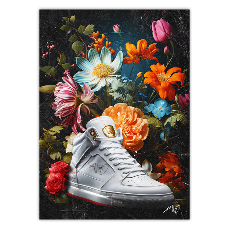 Kali Nuevo - En flot buket blomser, flower bouquet, blomster plakat vintage, Beautiful flower poster.