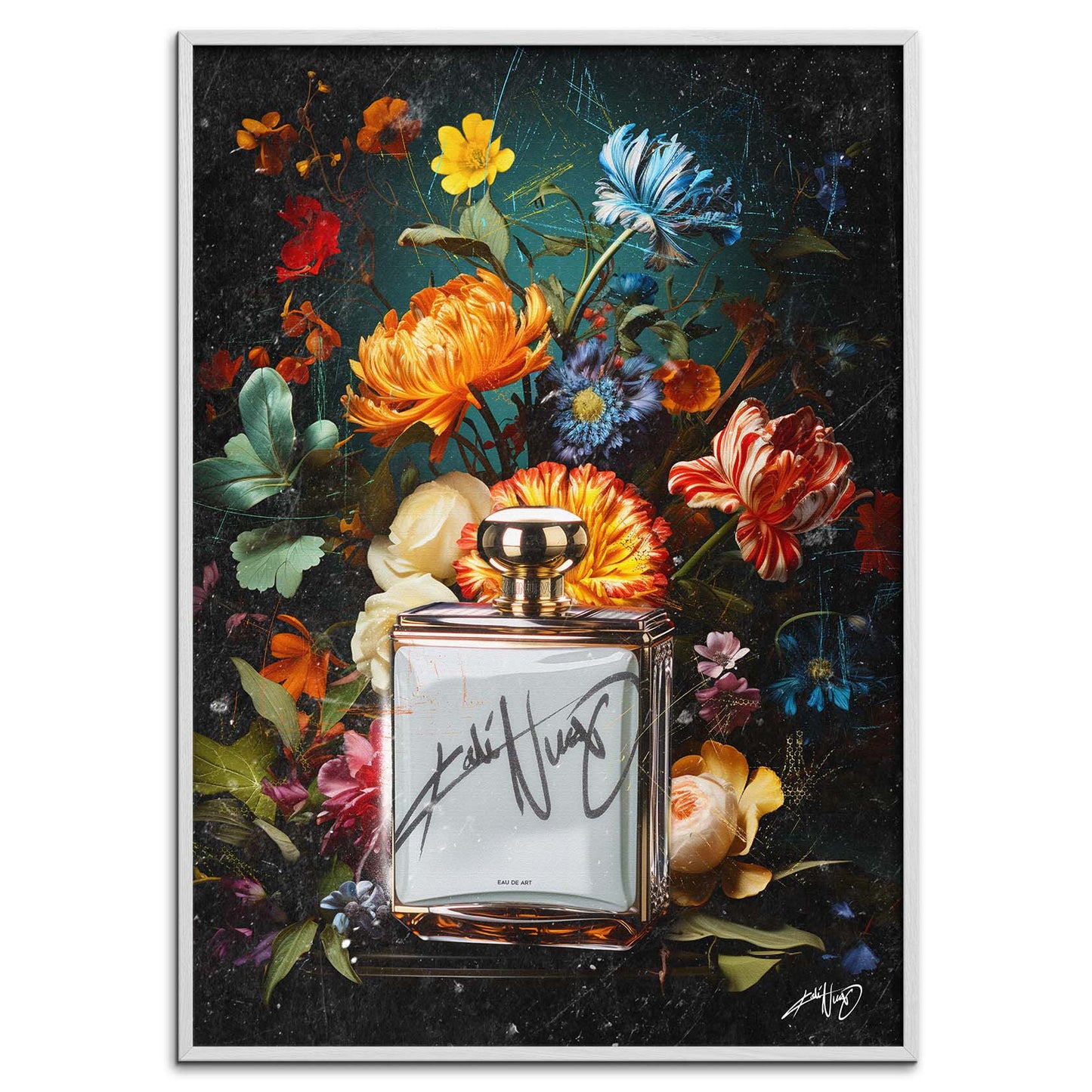 Kali Nuevo - En flot buket blomser, flower bouquet, blomster plakat vintage, Beautiful flower poster.