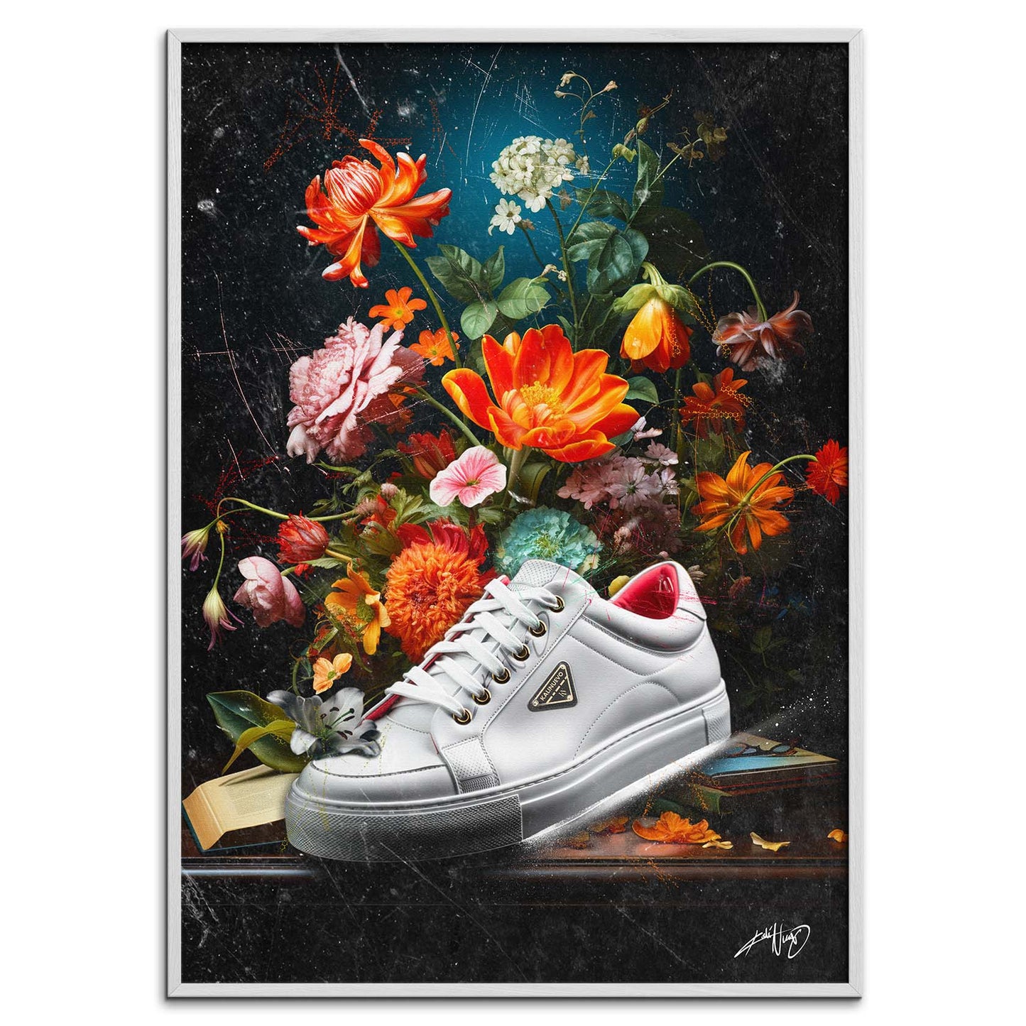 Kali Nuevo - En flot buket blomser, flower bouquet, blomster plakat vintage, Beautiful flower poster.
