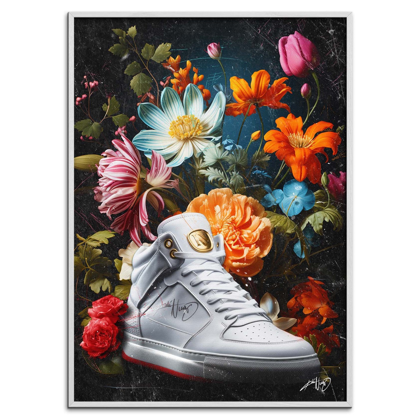 Kali Nuevo - En flot buket blomser, flower bouquet, blomster plakat vintage, Beautiful flower poster.