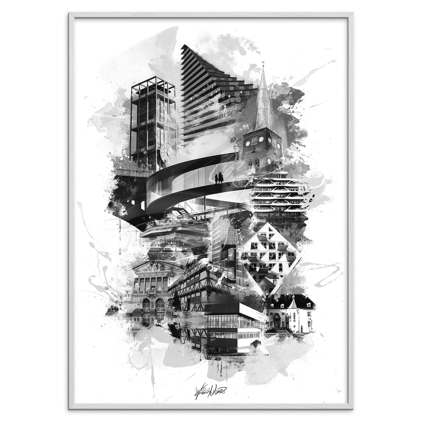 Aarhusplakat, Aarhus poster, Aarhus print, Aarhus Plakat