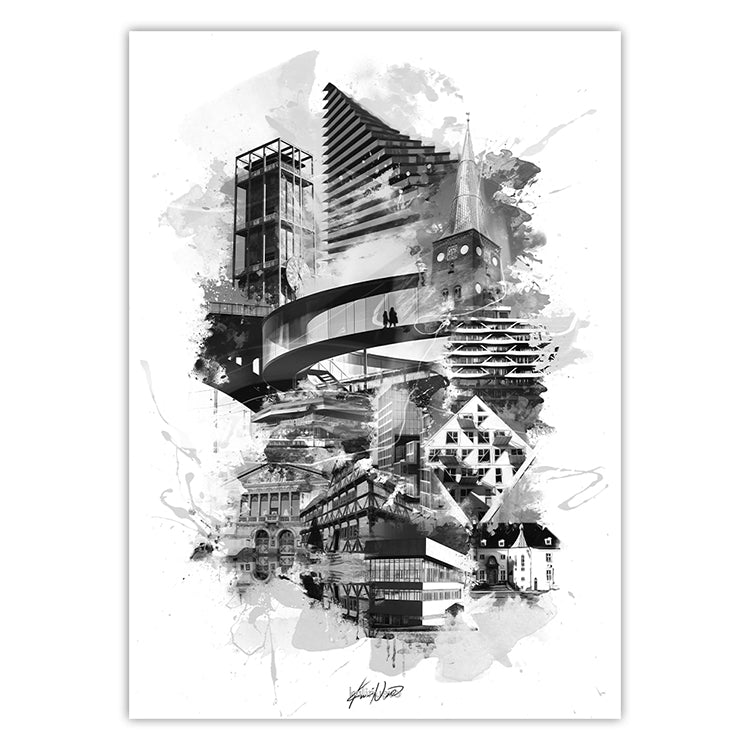 Aarhusplakat, Aarhus poster, Aarhus print, Aarhus Plakat