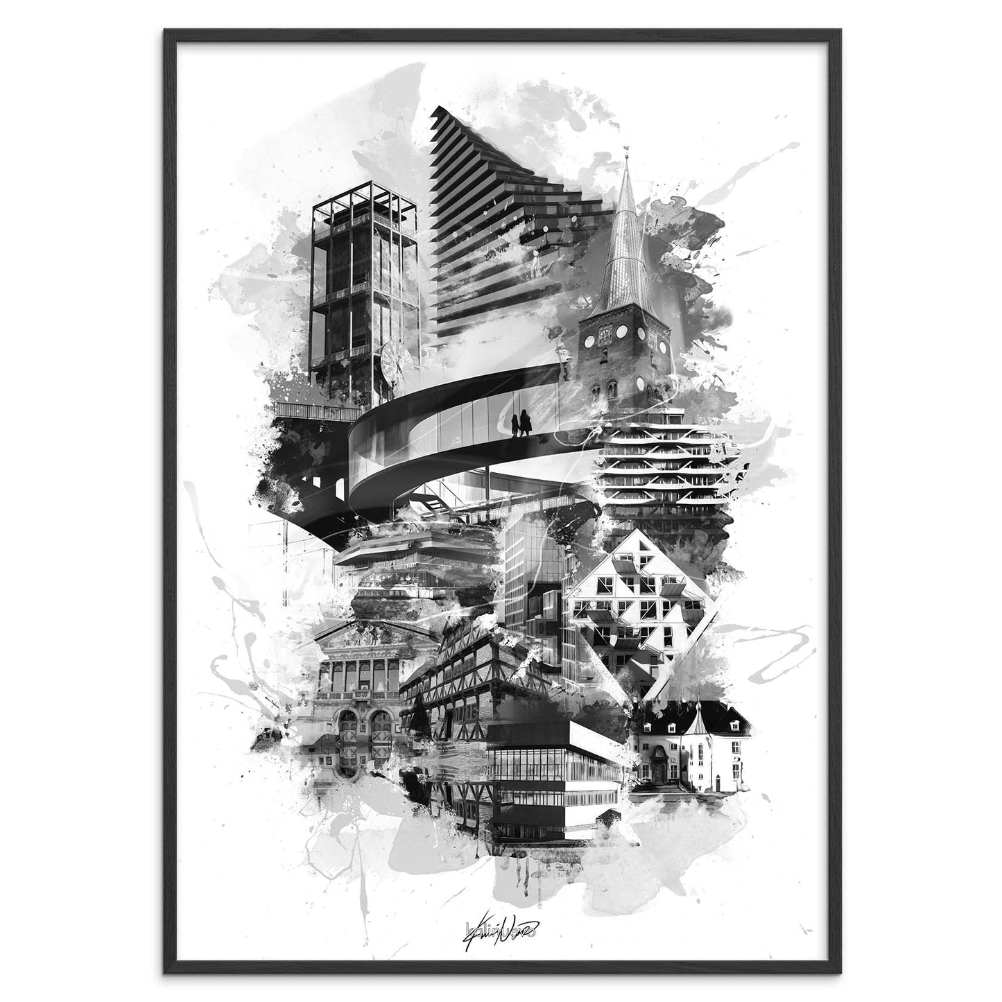 Aarhusplakat, Aarhus poster, Aarhus print, Aarhus Plakat