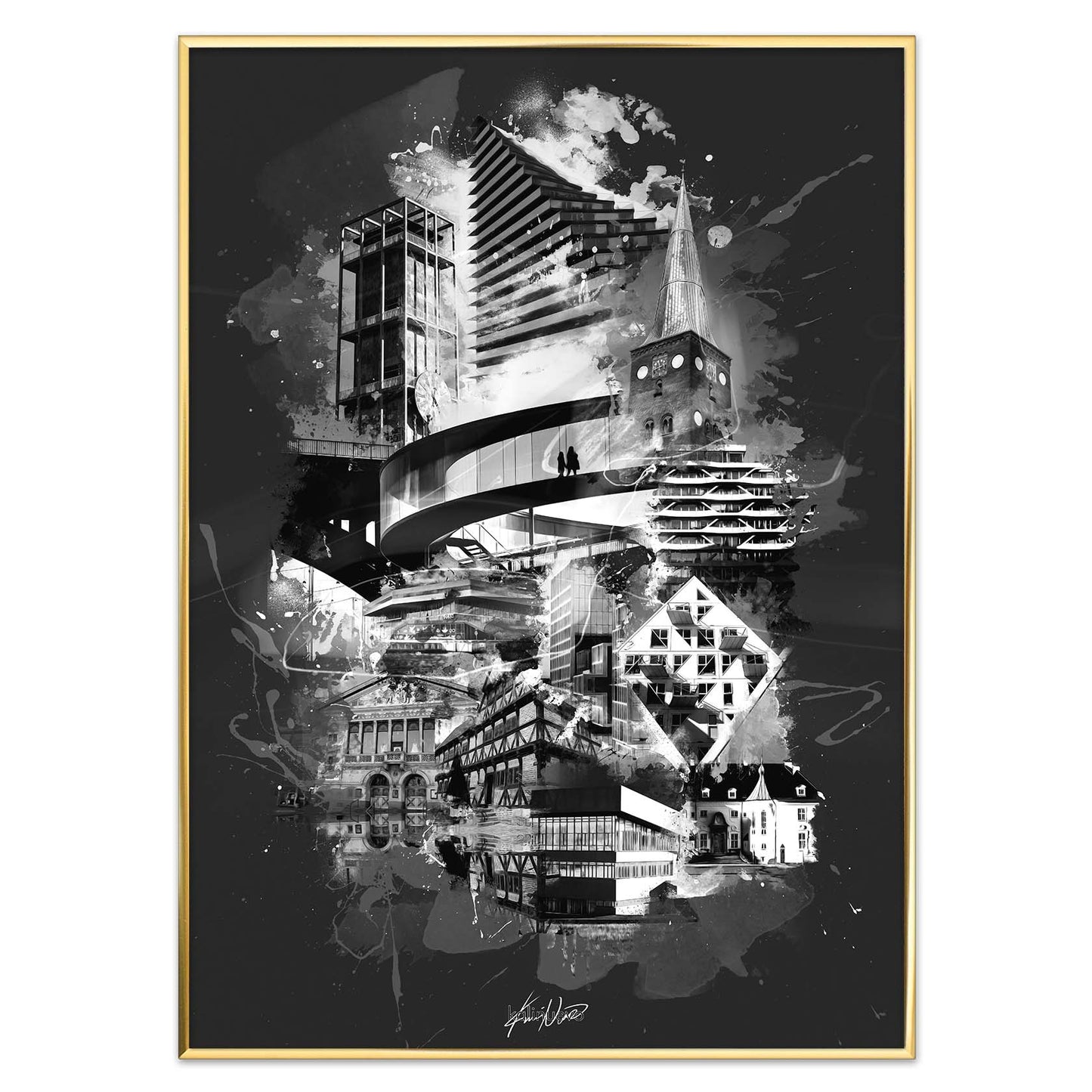 Aarhusplakat, Aarhus poster, Aarhus print, Aarhus Plakat