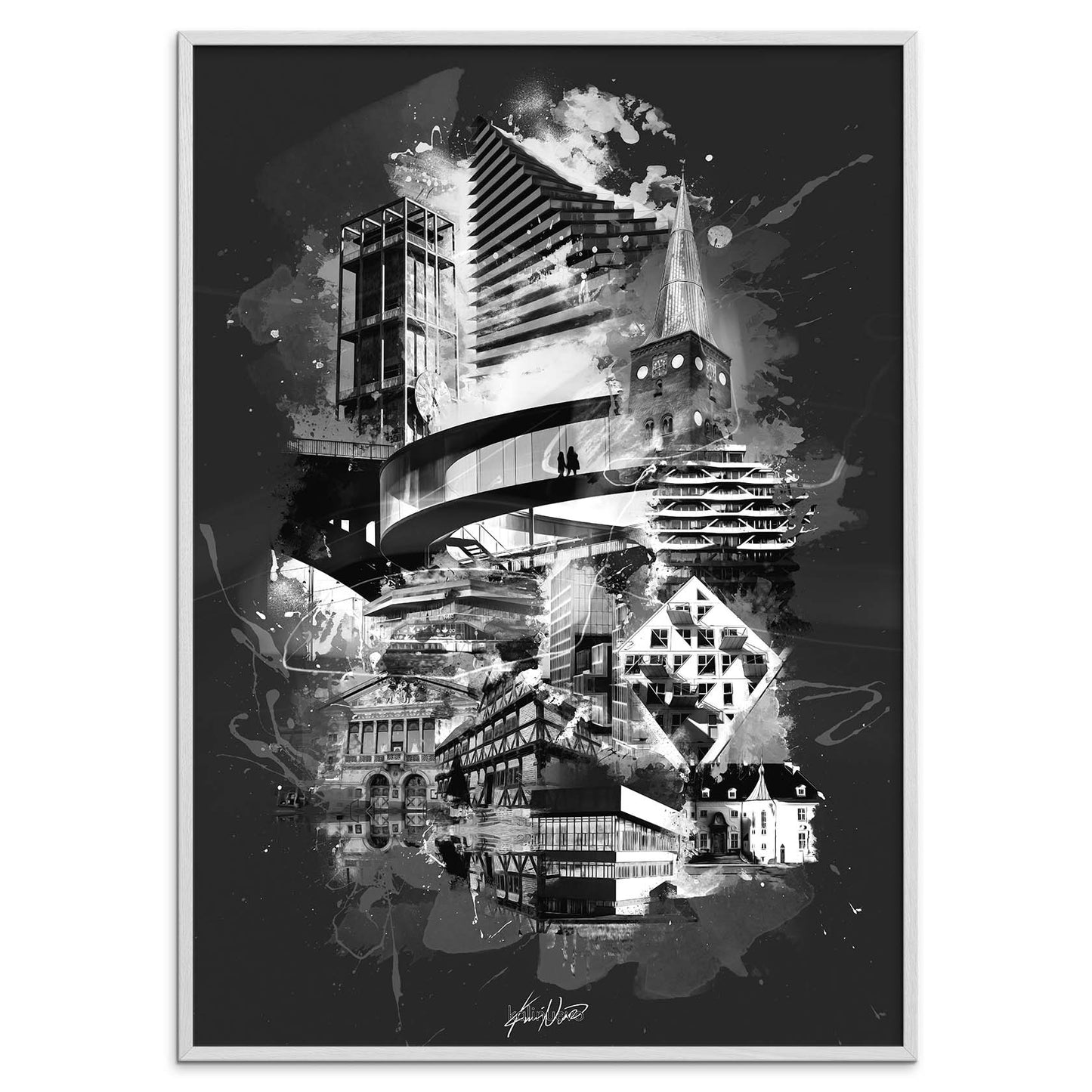 Aarhusplakat, Aarhus poster, Aarhus print, Aarhus Plakat