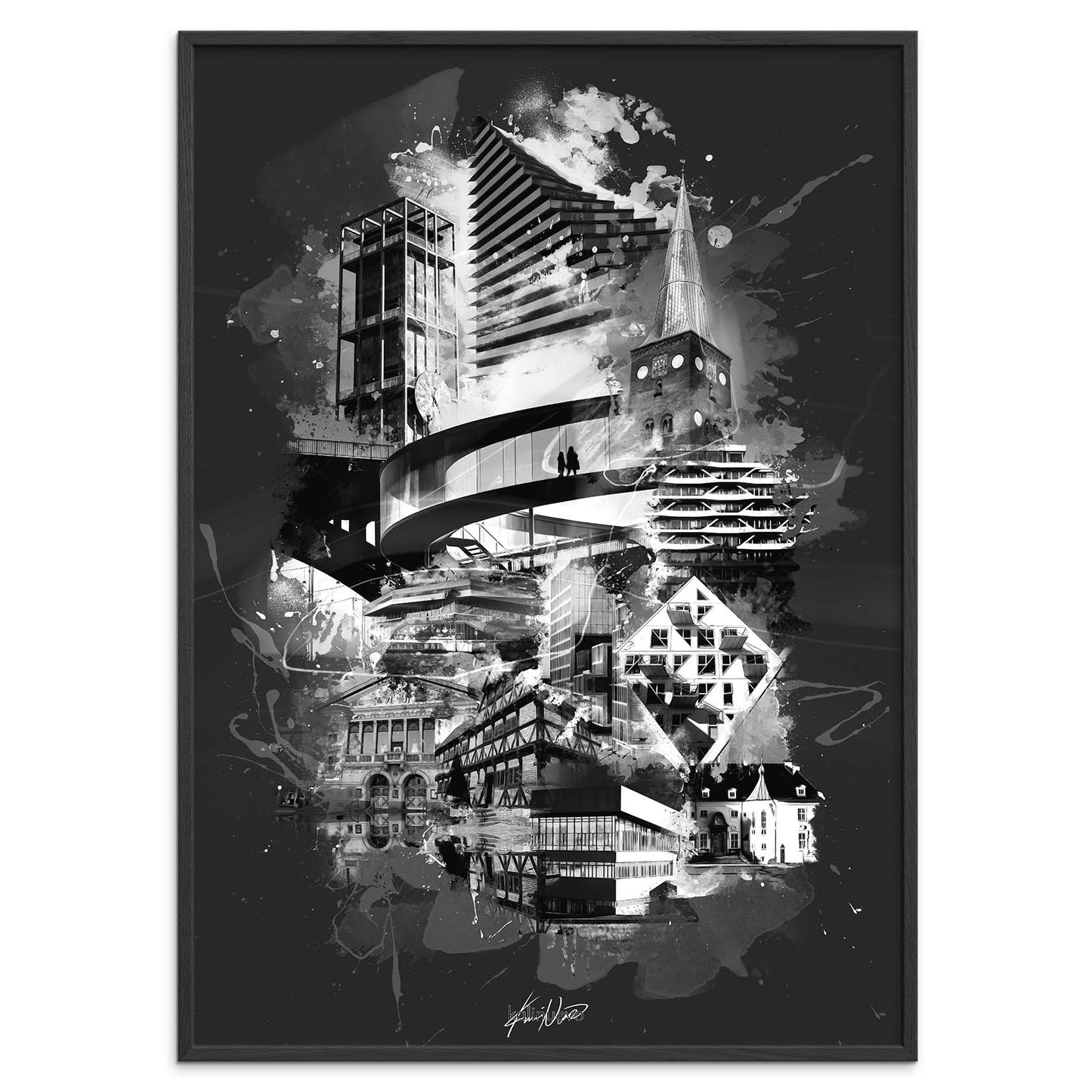 Aarhusplakat, Aarhus poster, Aarhus print, Aarhus Plakat