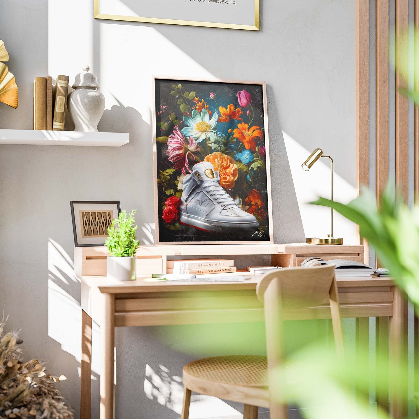 Kali Nuevo - En flot buket blomser, flower bouquet, blomster plakat vintage, Beautiful flower poster.