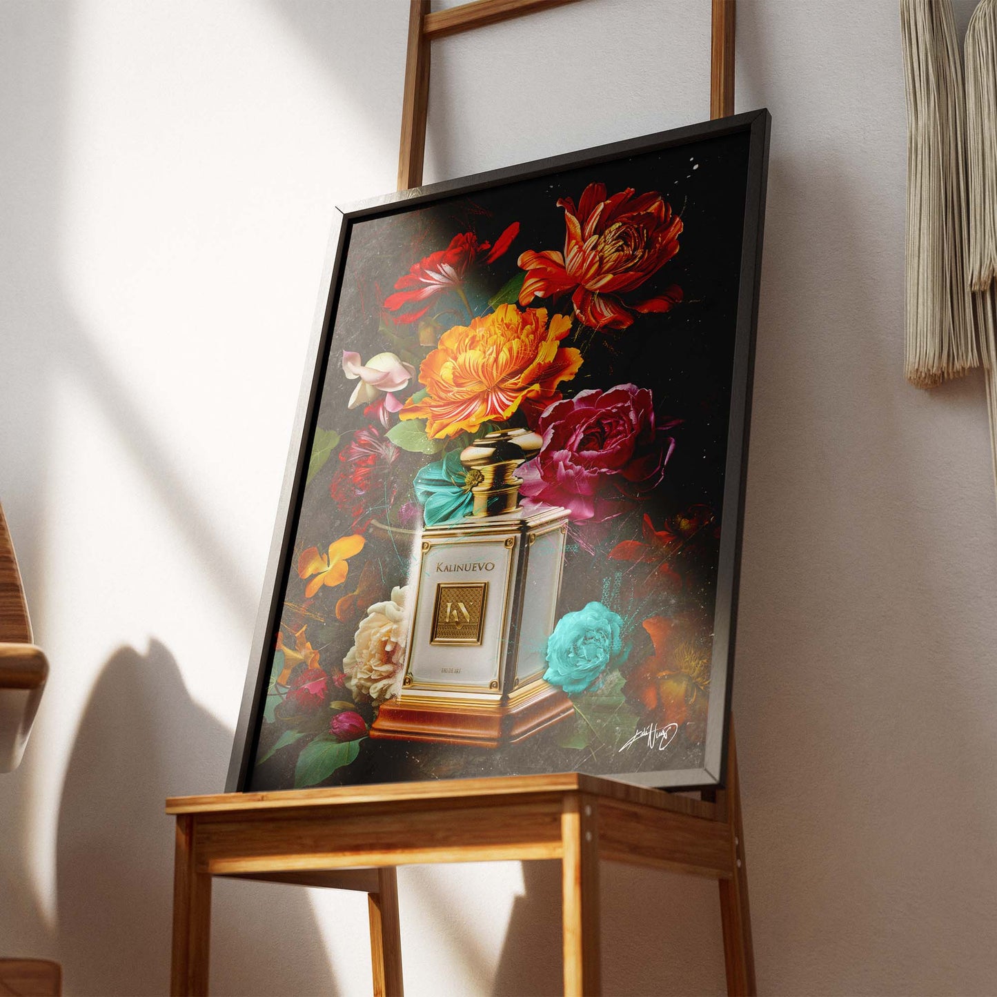 Kali Nuevo - En flot buket blomser, flower bouquet, blomster plakat vintage, Beautiful flower poster.