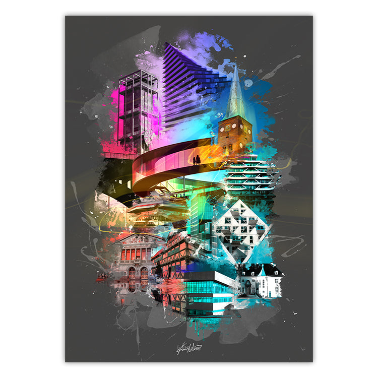 Aarhusplakat, Aarhus poster, Aarhus print, Aarhus Plakat