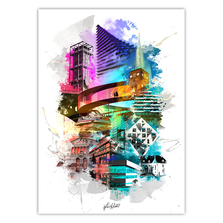 Aarhusplakat, Aarhus poster, Aarhus print, Aarhus Plakat